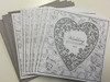 8 Luxury Wedding Invitations Card & Envelopes By Carlton