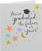 Fun Confetti Design Graduation Card