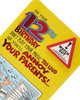 Funny Music Design 12th Birthday Card with Badge
