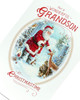 Traditional Design with Nice Words Grandson Christmas Card 