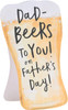 Beer Shape Design Dad Father's Day Card