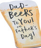 Beer Shape Design Dad Father's Day Card