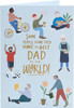 Sweet Dad Cartoon Design For Dad Father's Day Card