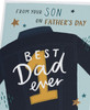 Best Dad Ever Jacket Design from Your Son Father's Day Card