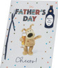 Boofle Holding Glass of Beer Father's Day Card