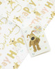 Boofle  Cute Design 5 Sheets of Wrapping Paper and 5 Tags