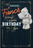 Bears Hugging Fantastic Fiancé Happy Birthday Card