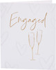 Champagne Glass Design Engagement Congratulations Card