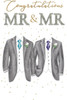 Congratulations Mr & Mr Wedding Day Card