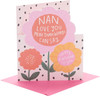 Bright Flowers Design Nan Birthday Card