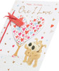 Boofle with Ribbon Attachment One I Love Birthday Card