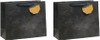 Celebration Black Large Gift Bag For Teacher Appreciation, Graduation, Passing Exams, Birthdays, Thank You (Pack of 2)