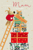 Boofle on Ladder Mum Christmas Card