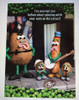 Violent Veg Humour Playing With Nuts In The Street Birthday Card