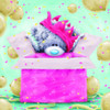 Bear Opening Present Birthday Card