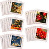 Pack of 30 in 5 Contemporary Designs Festive Christmas Card
