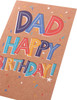 Colourful Text Design Dad Birthday Card