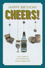 Happy Birthday - Beer and alcohol Celebrate Traditional Male New Greetings Card