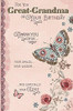 Great Grandma Birthday Beautiful Butterfly Flowers Thank You New Card