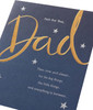 Lettering with Stars Design Dad Birthday Card