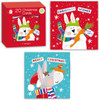Single Pack of 20 Mini Square Cute Design Christmas Cards