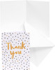 Black & Gold Spotty Design Multipack of 10 Thank You Cards