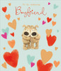 Boofles Standing With Their Arms Around Each Other Valentine's Day Card