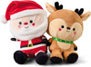 Better Together Santa and Reindeer Pair Set of 2, Christmas Best Friend