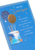 Blue & Gold Cake Design Thinking of You Range Grandson Birthday Card Blue & Gold Cake Design Thinking of You Range Grandson Birthday Card
