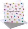 Shiny Stars Design Congratulations Card