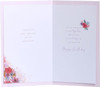 Stunning Floral Dress Design Wife Birthday Card