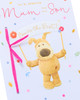 Boofle Holding Banner From Son Mother's Day Card