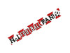 "No 1 FOOTBALL FAN!" 2.7m Red and White Football Banner "No 1 FOOTBALL FAN!" 2.7m Red and White Football Banner