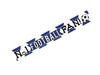"No 1 FOOTBALL FAN!" 2.7m Blue and White Football Banner "No 1 FOOTBALL FAN!" 2.7m Blue and White Football Banner
