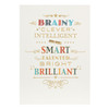 Hallmark Exam Congratulation Card 'Brainy' - Medium