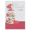 Hallmark Medium Friend Traditional Linen Board Christmas Card