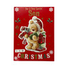 For Special Son Teddy  With Gifts Design Red Christmas Card