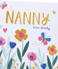 Lovely Bright Flowers Design Nanny Birthday Card