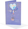 Heart Balloons and Present Design Husband Father's Day Card