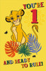 Disney Lion King Simba 1st Birthday Card