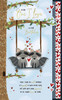 Racoons On Swing One I Love Handmade Birthday Card