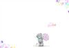 Bear With Bouquet Get Well Soon Card