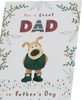 Boofle with Thoughtful Message for Dad Father's Day Card