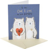 Two Bears Design for The One I Love Birthday Card