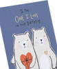 Two Bears Design for The One I Love Birthday Card