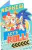 Sonic the Hedgehog  Let's Roll Design Nephew Birthday Card