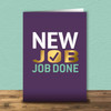 Gold Foil New Job Congratulations Card