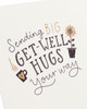 Hugs Design Get Well Soon Card