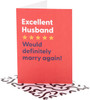 Funny Review Design Husband Anniversary Card