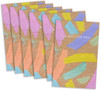 Brush Stroke Pink & Gold Design Multipack of 6 Money Wallets Cards